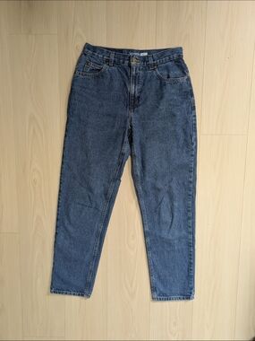 Vintage Straight Leg Blue Denim Jeans